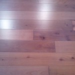After wood floor cleaning and polishing process