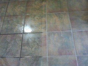 Before cleaning on the left and after cleaning on the right.
