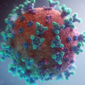 Picture showing a close up of the COVID-19 Virus which can be removed with disinfecting services
